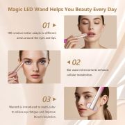 7 in 1 Light-Therapy-Wand, Red Light Therapy for Face Eye Skincare Equipment at Home,Led Beauty Wand Red for Skincare & Blue Rejuvenation,Face & Eye Massager Skincare Tool