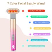 7 in 1 Light-Therapy-Wand, Red Light Therapy for Face Eye Skincare Equipment at Home,Led Beauty Wand Red for Skincare & Blue Rejuvenation,Face & Eye Massager Skincare Tool