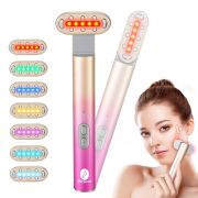 7 in 1 Light-Therapy-Wand, Red Light Therapy for Face Eye Skincare Equipment at Home,Led Beauty Wand Red for Skincare & Blue Rejuvenation,Face & Eye Massager Skincare Tool