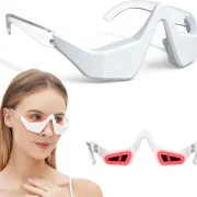 Professional Eye Wrinkle Massager with Light Emitting Diode Red Light Electric Wireless Eye Beauty Instrument